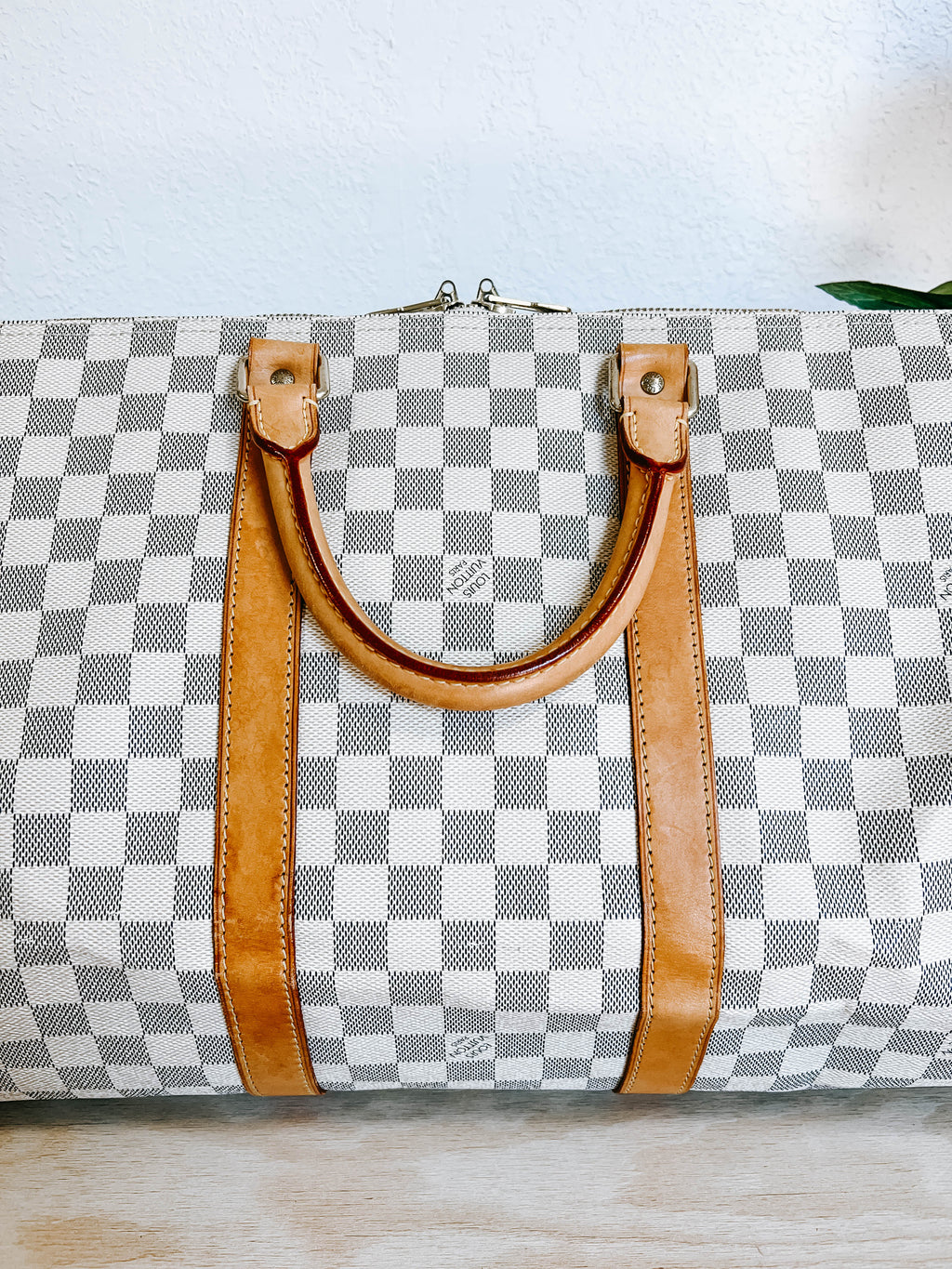 LV Damier Azur Keepall 50