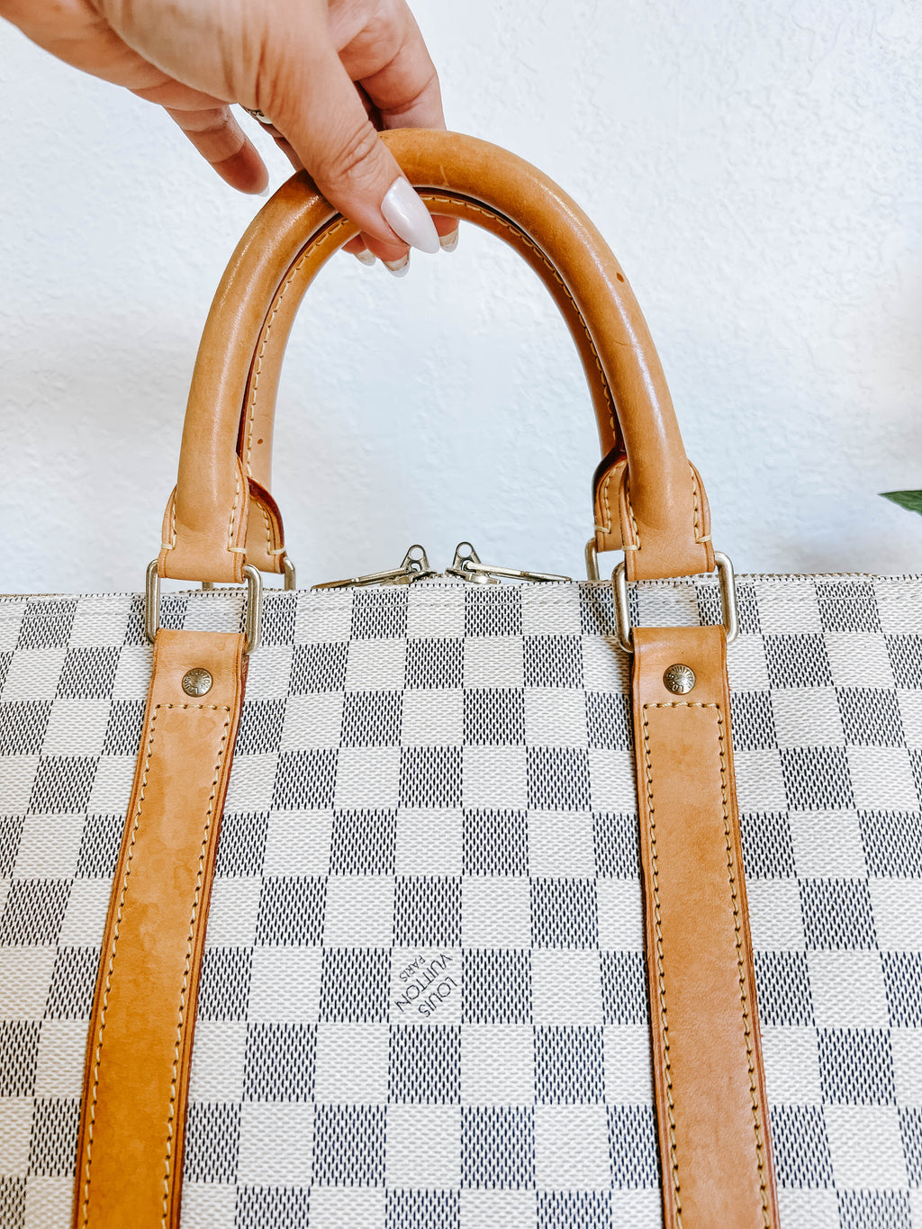 LV Damier Azur Keepall 50
