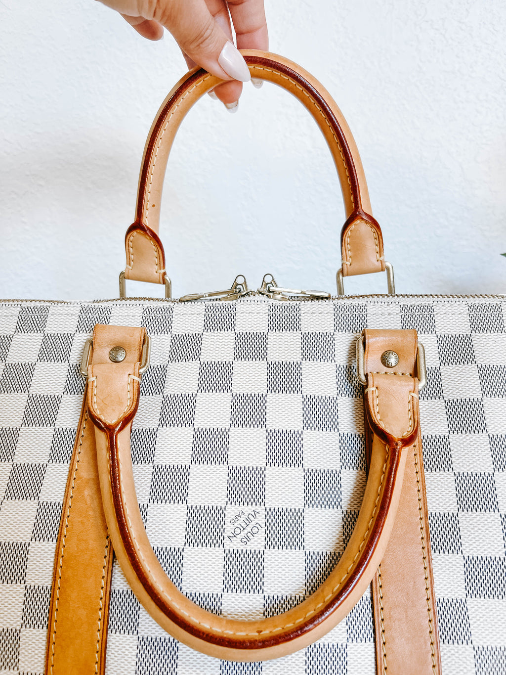 LV Damier Azur Keepall 50