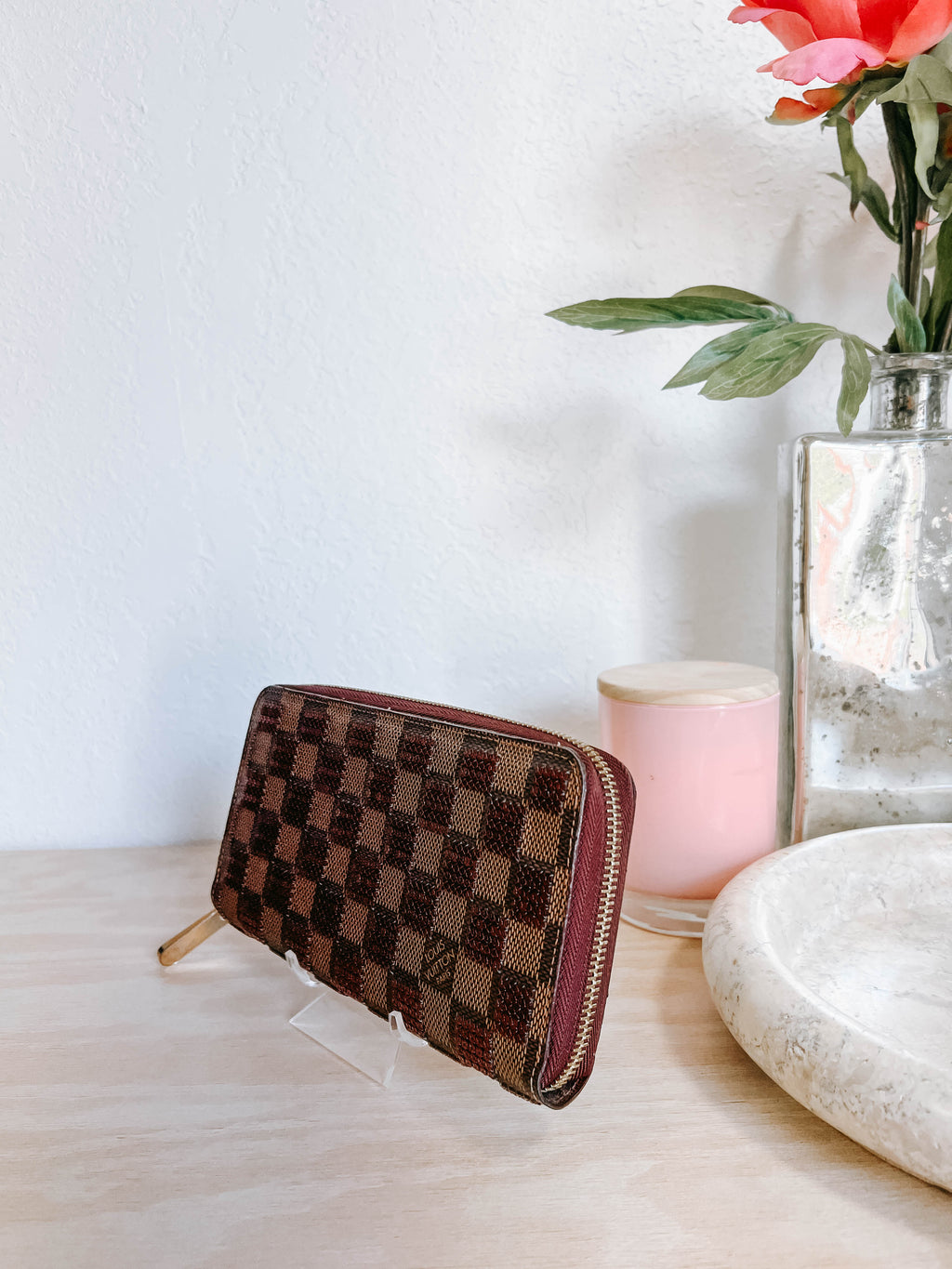 Louis Vuitton Damier Ebene Paillettes Zippy Wallet