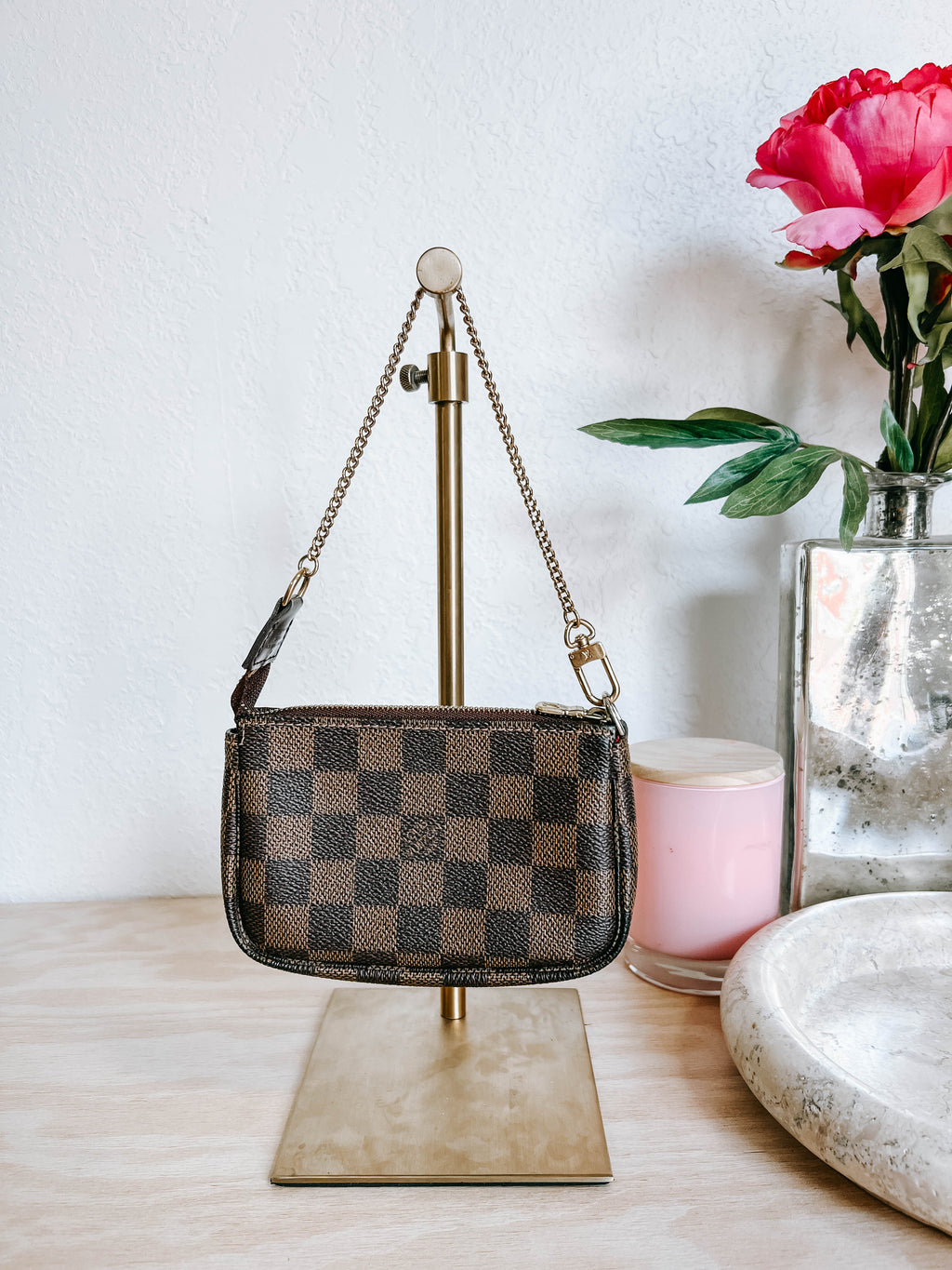LV Damier Ebene Mini Pochette Accessories