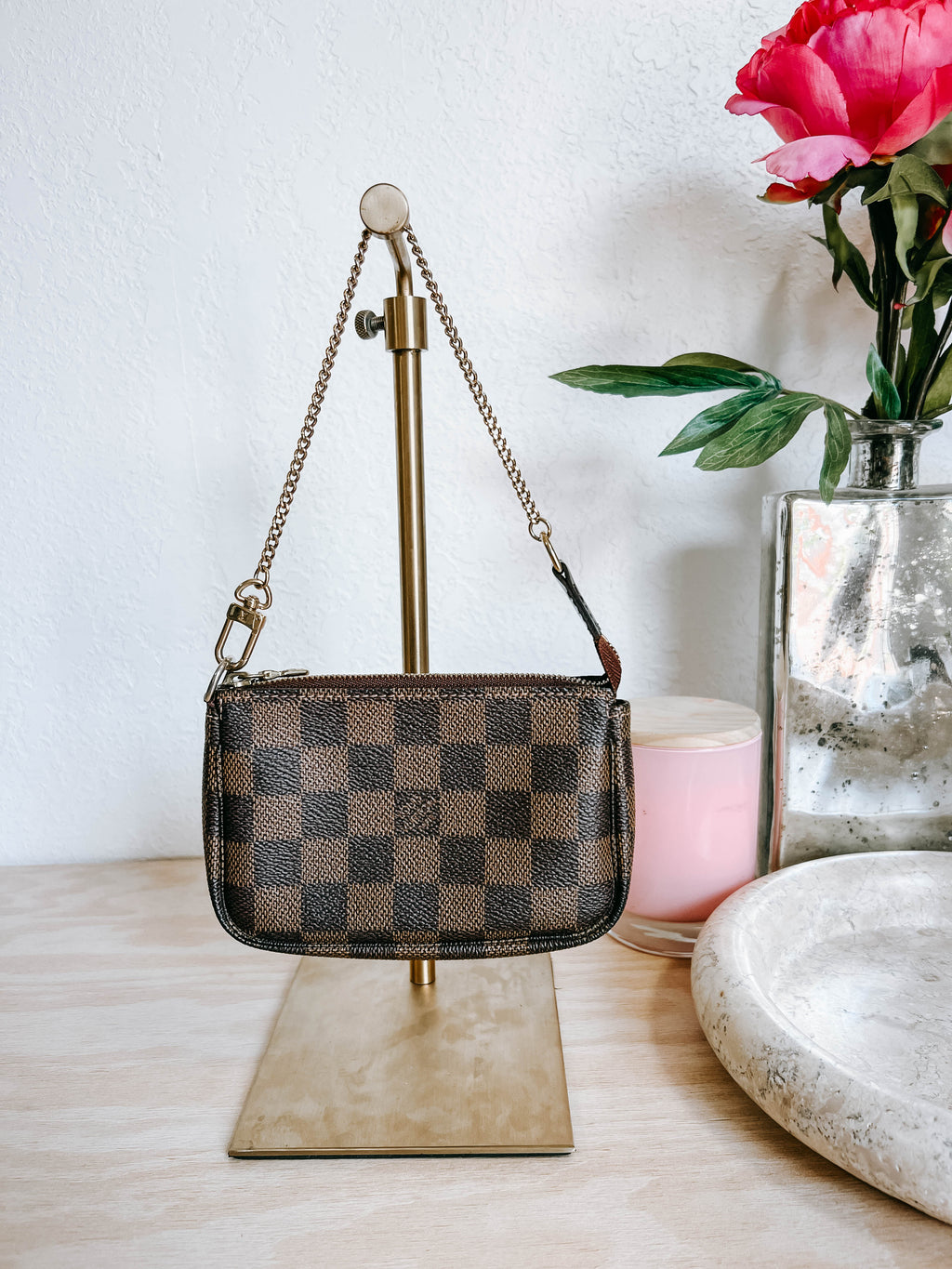 LV Damier Ebene Mini Pochette Accessories