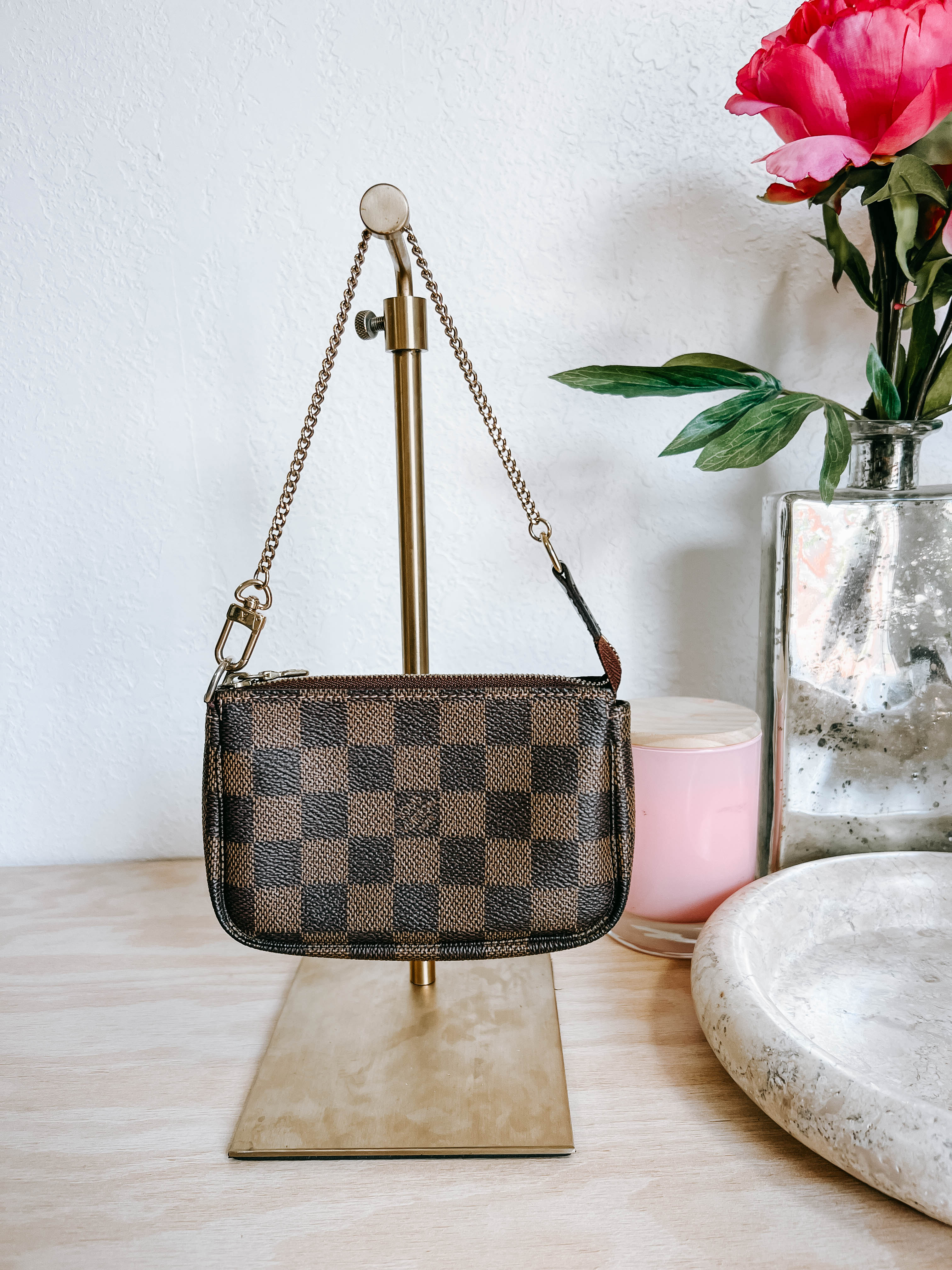 LV Damier Ebene Mini Pochette Accessories
