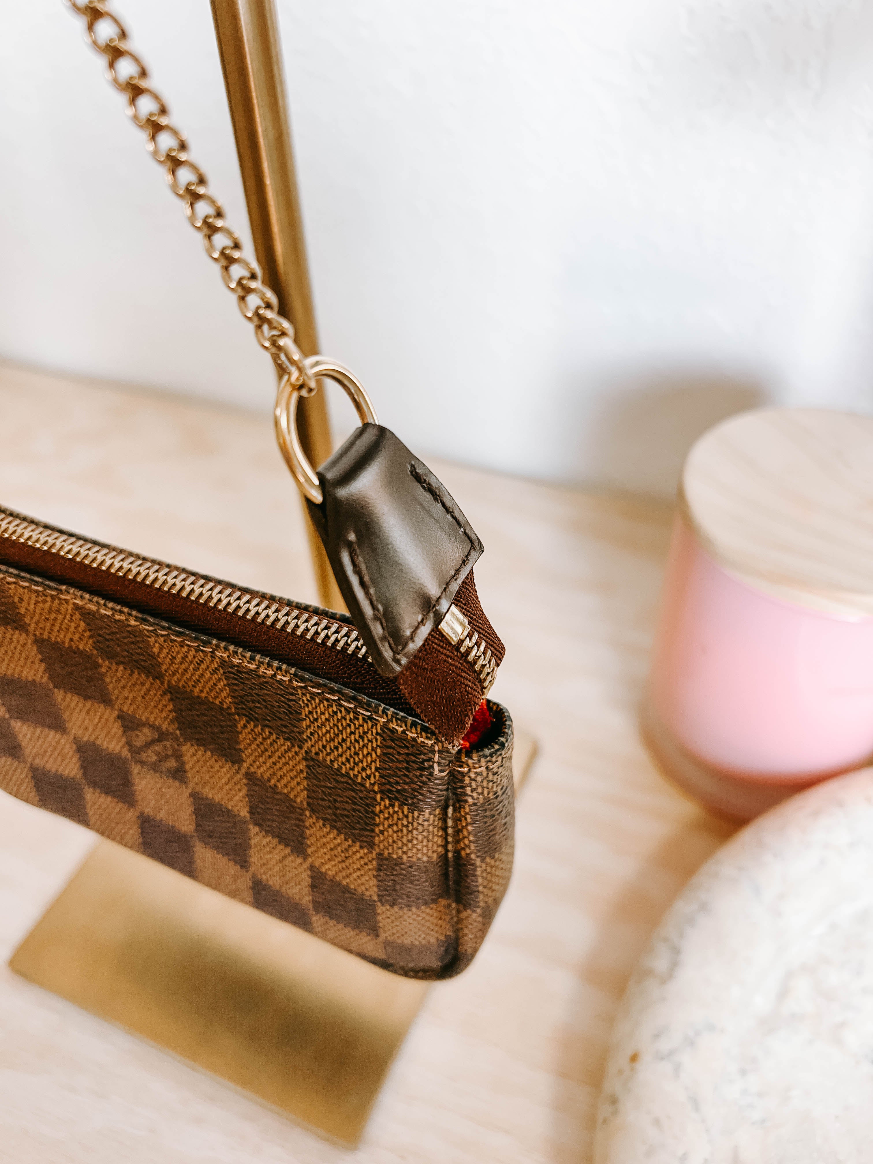 LV Damier Ebene Mini Pochette Accessories