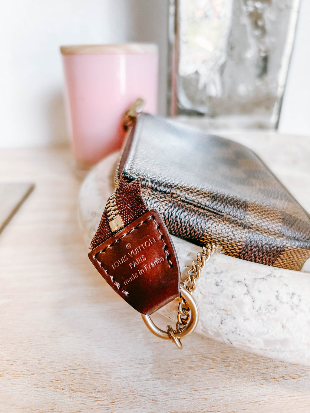 LV Damier Ebene Mini Pochette Accessories
