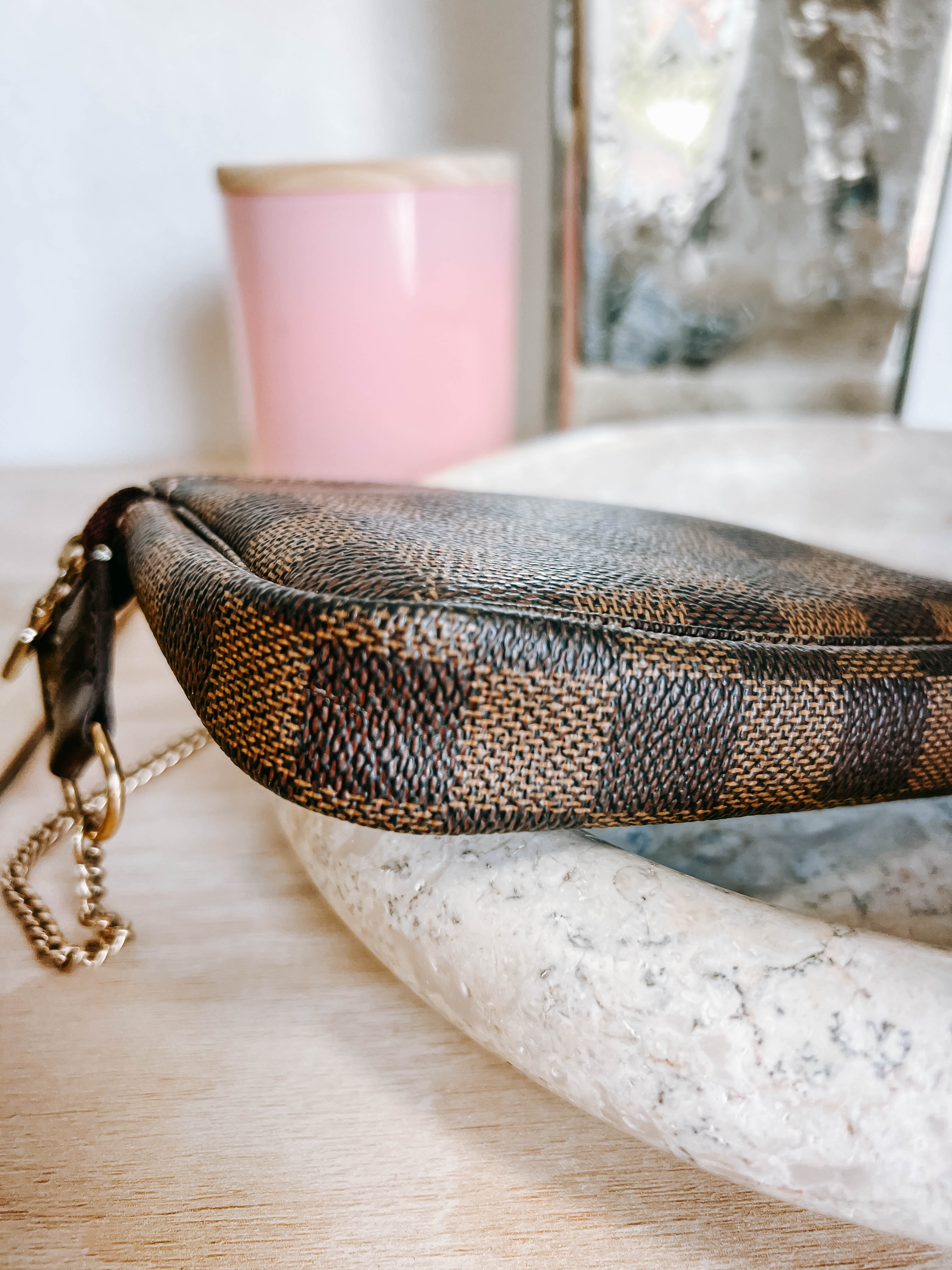LV Damier Ebene Mini Pochette Accessories