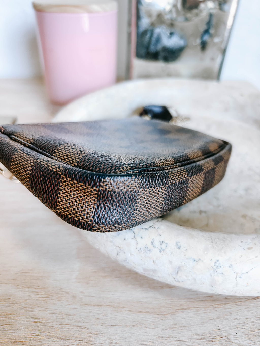 LV Damier Ebene Mini Pochette Accessories