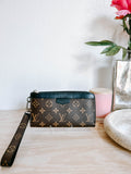 Louis Vuitton Monogram Macassar Zippy Dragonne Wallet