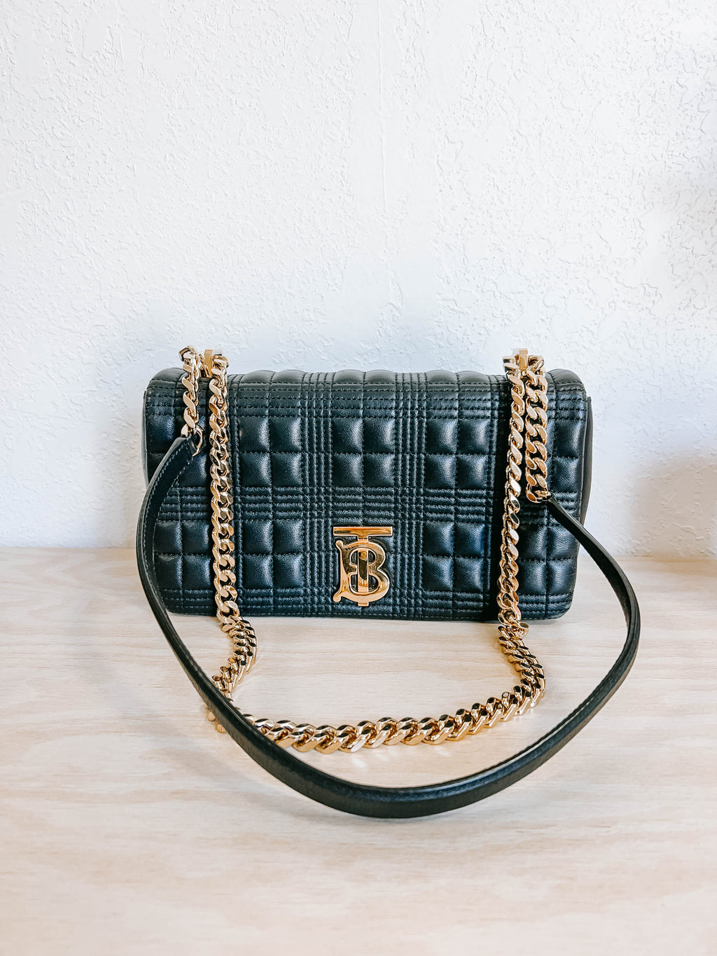 Burberry Small Quilted Lola Crossbody Bag