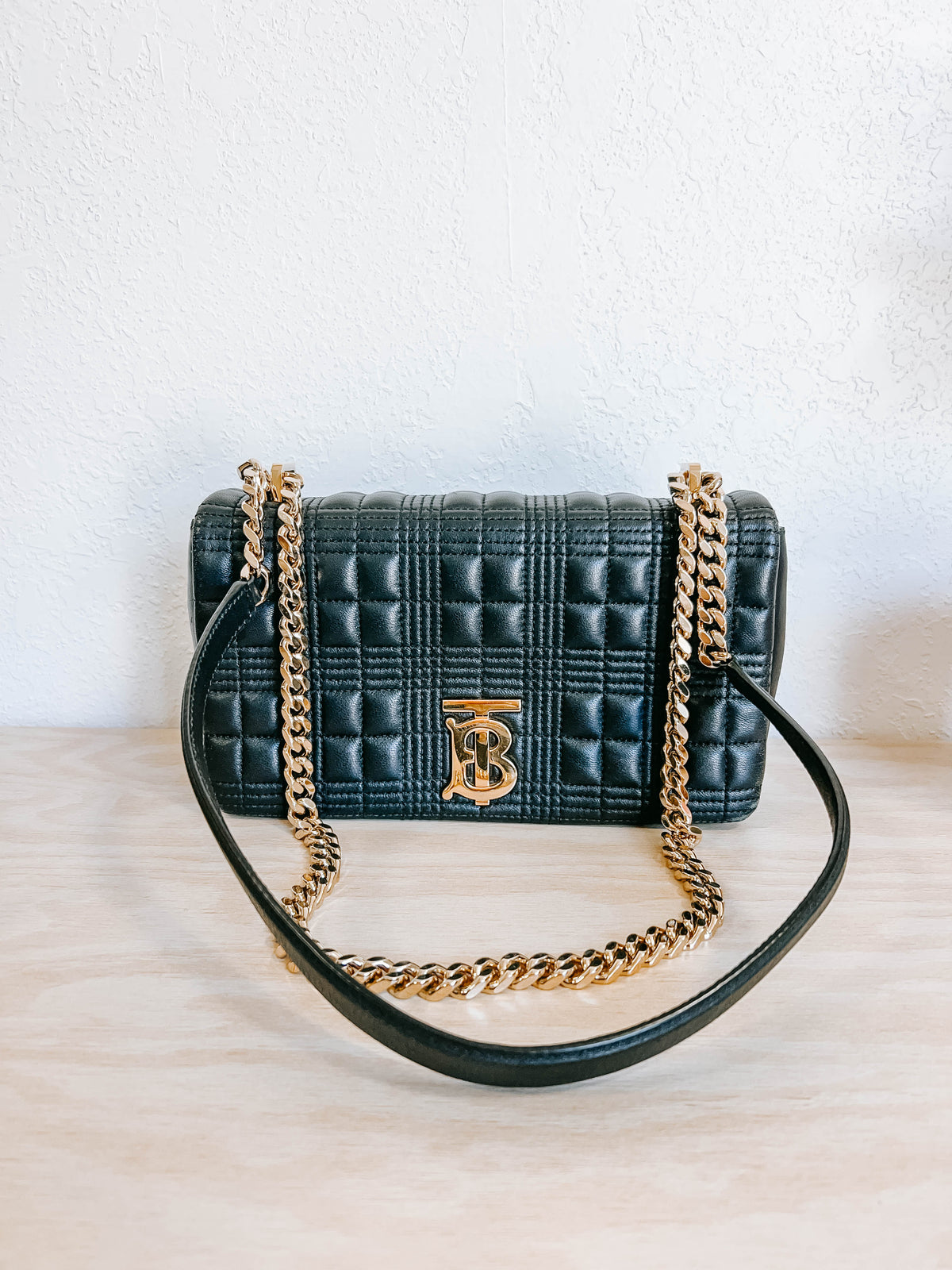 Burberry Small Quilted Lola Crossbody Bag