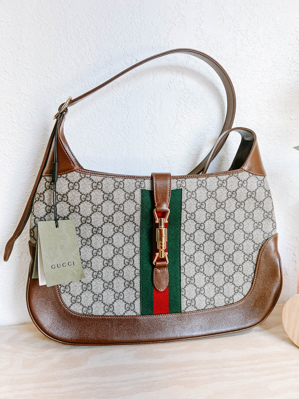 Gucci Medium GG Supreme Jackie 1961 Crossbody Bag
