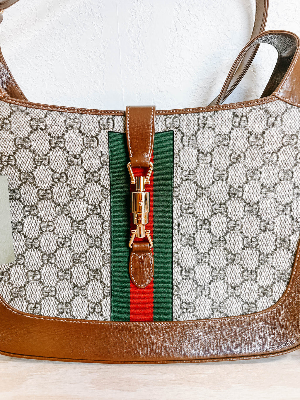 Gucci Medium GG Supreme Jackie 1961 Crossbody Bag