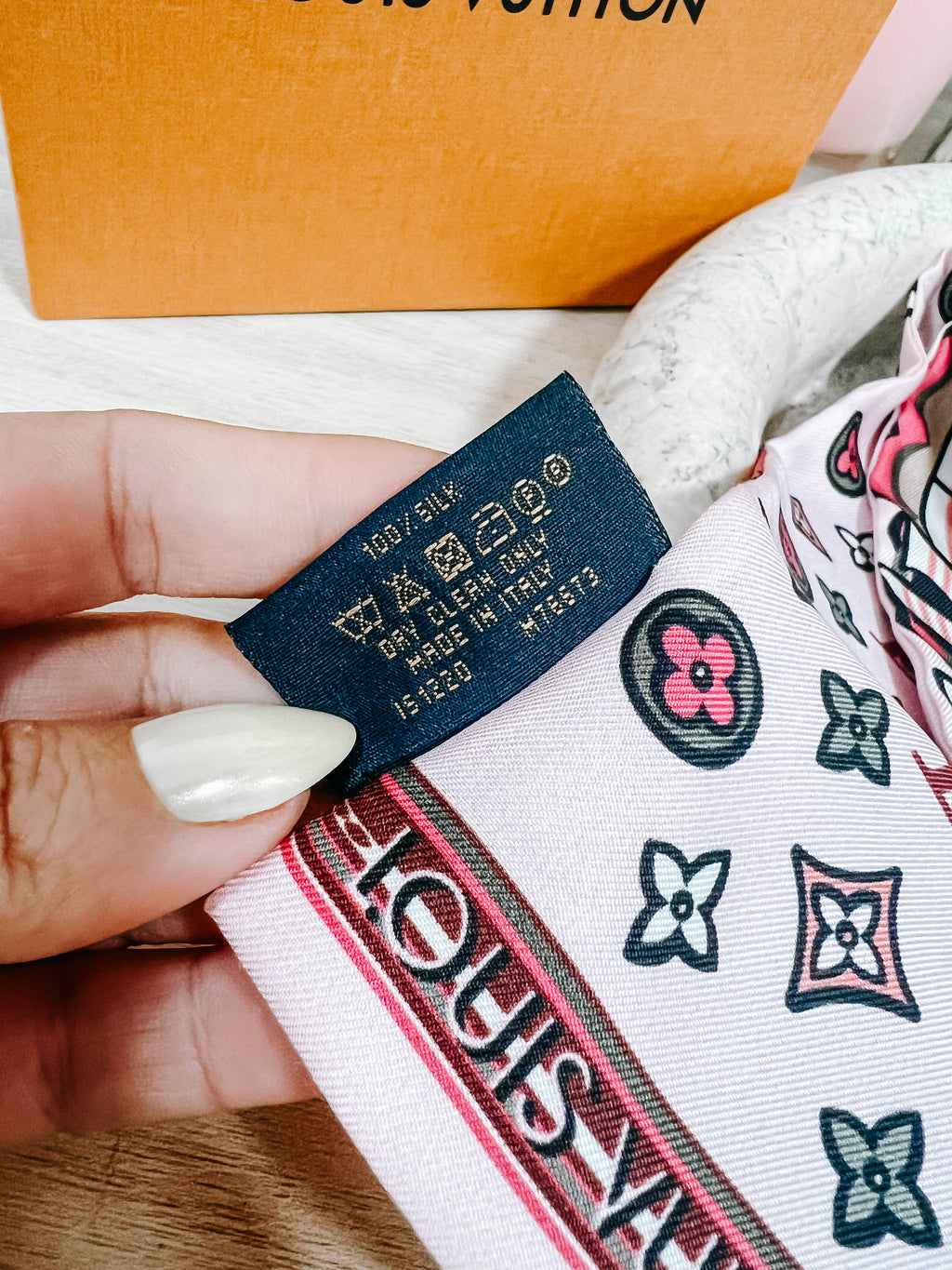 LV Since 1854 Silk Bandeau Scarf
