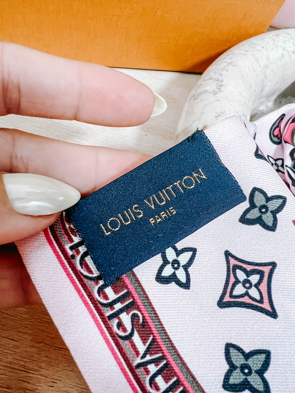 LV Since 1854 Silk Bandeau Scarf