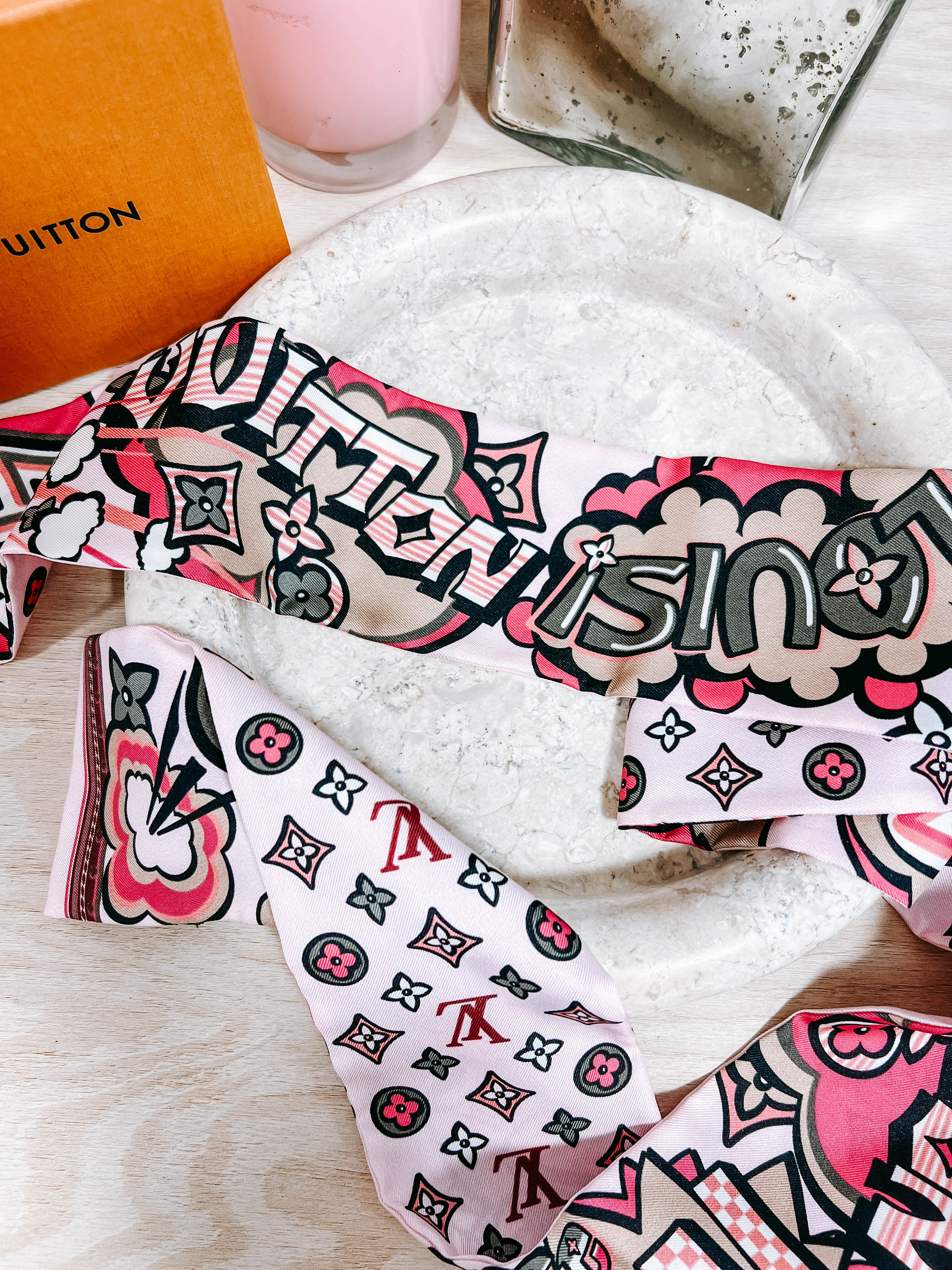 LV Since 1854 Silk Bandeau Scarf