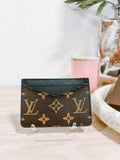 LV Macassar Brown Black Business Card Holder