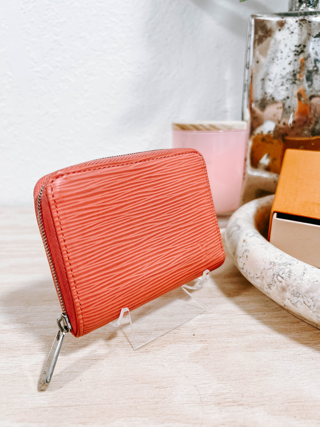 LV Pink Epi Leather Zippy Coin Purse
