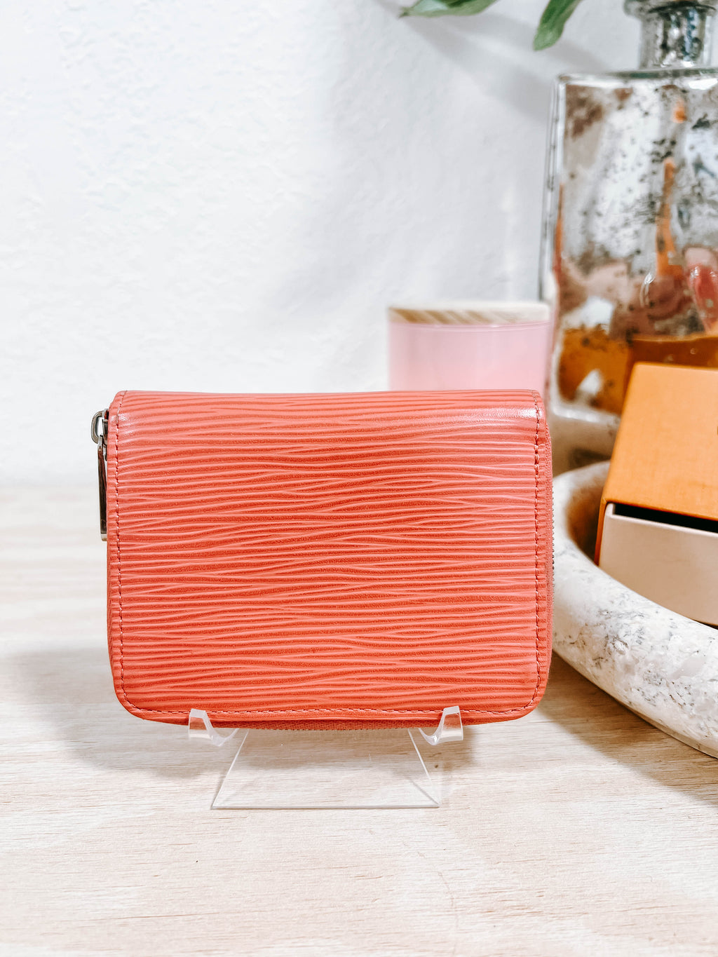 LV Pink Epi Leather Zippy Coin Purse