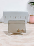 Pre-Owned Gucci Horsebit Card Holder Gift Set