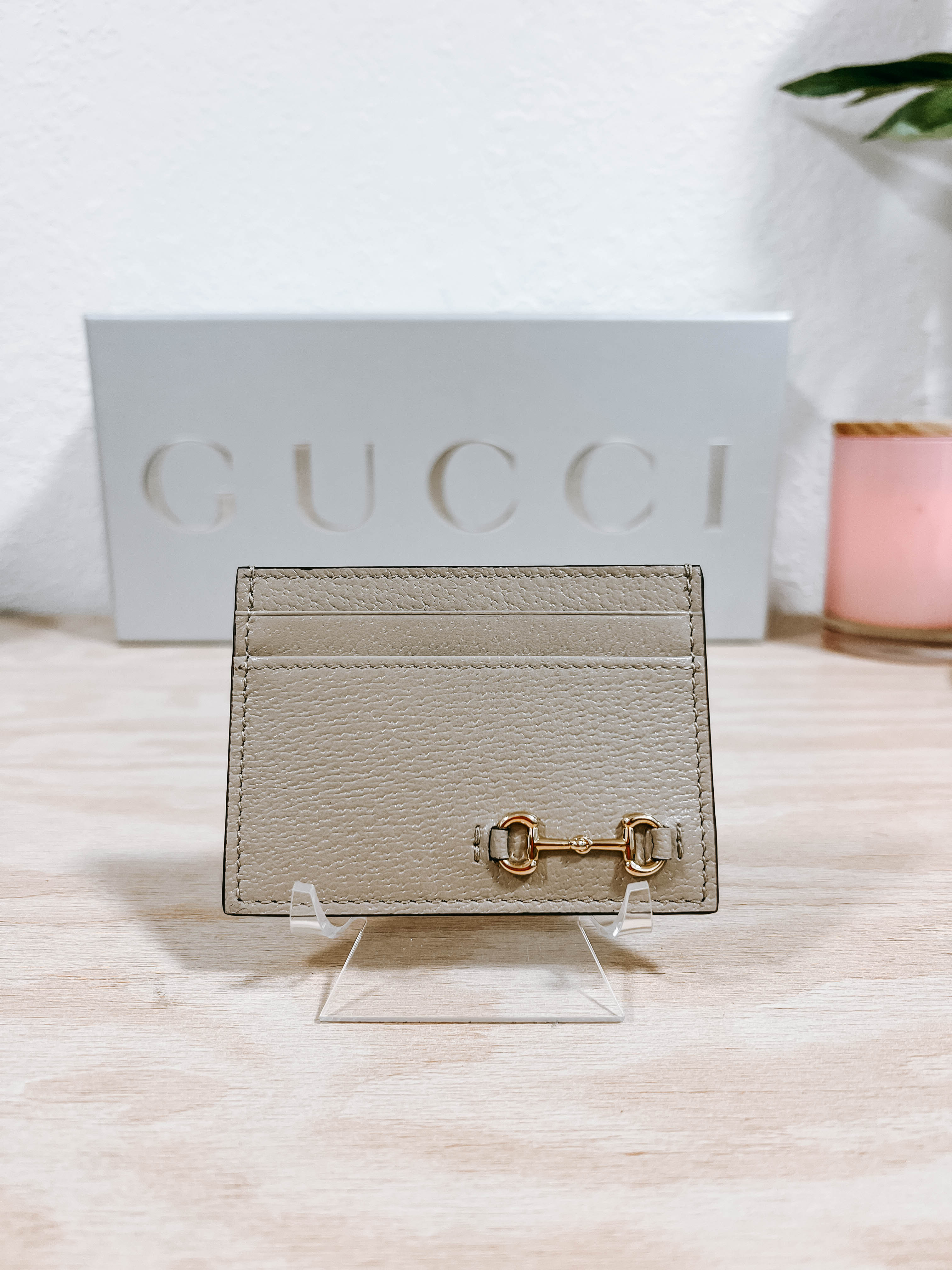 Pre-Owned Gucci Horsebit Card Holder Gift Set