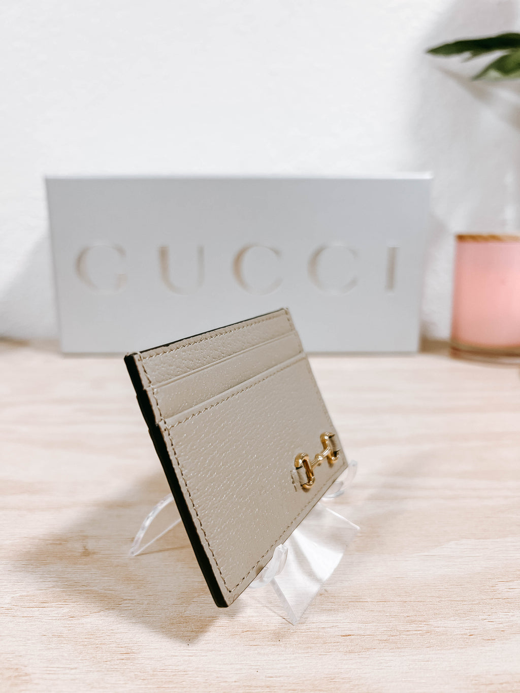 Pre-Owned Gucci Horsebit Card Holder Gift Set