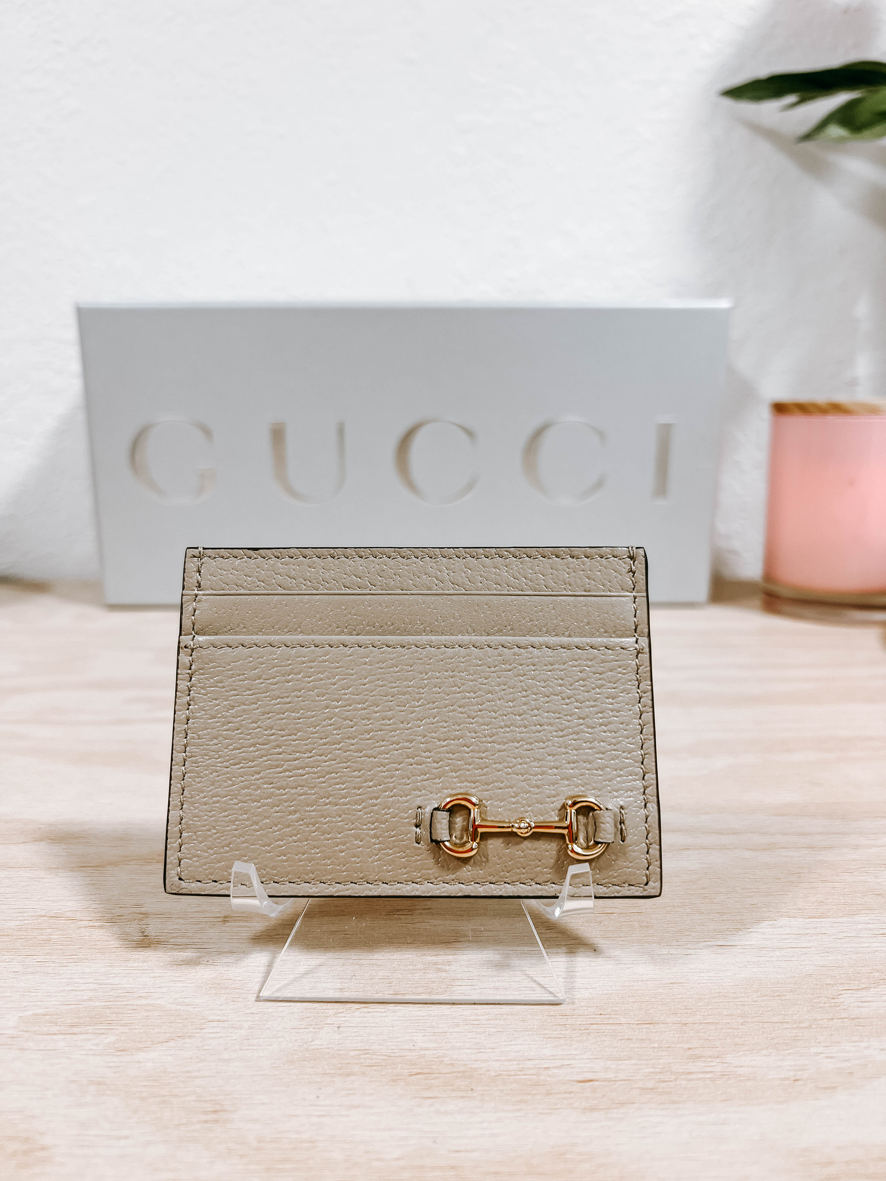 Pre-Owned Gucci Horsebit Card Holder Gift Set