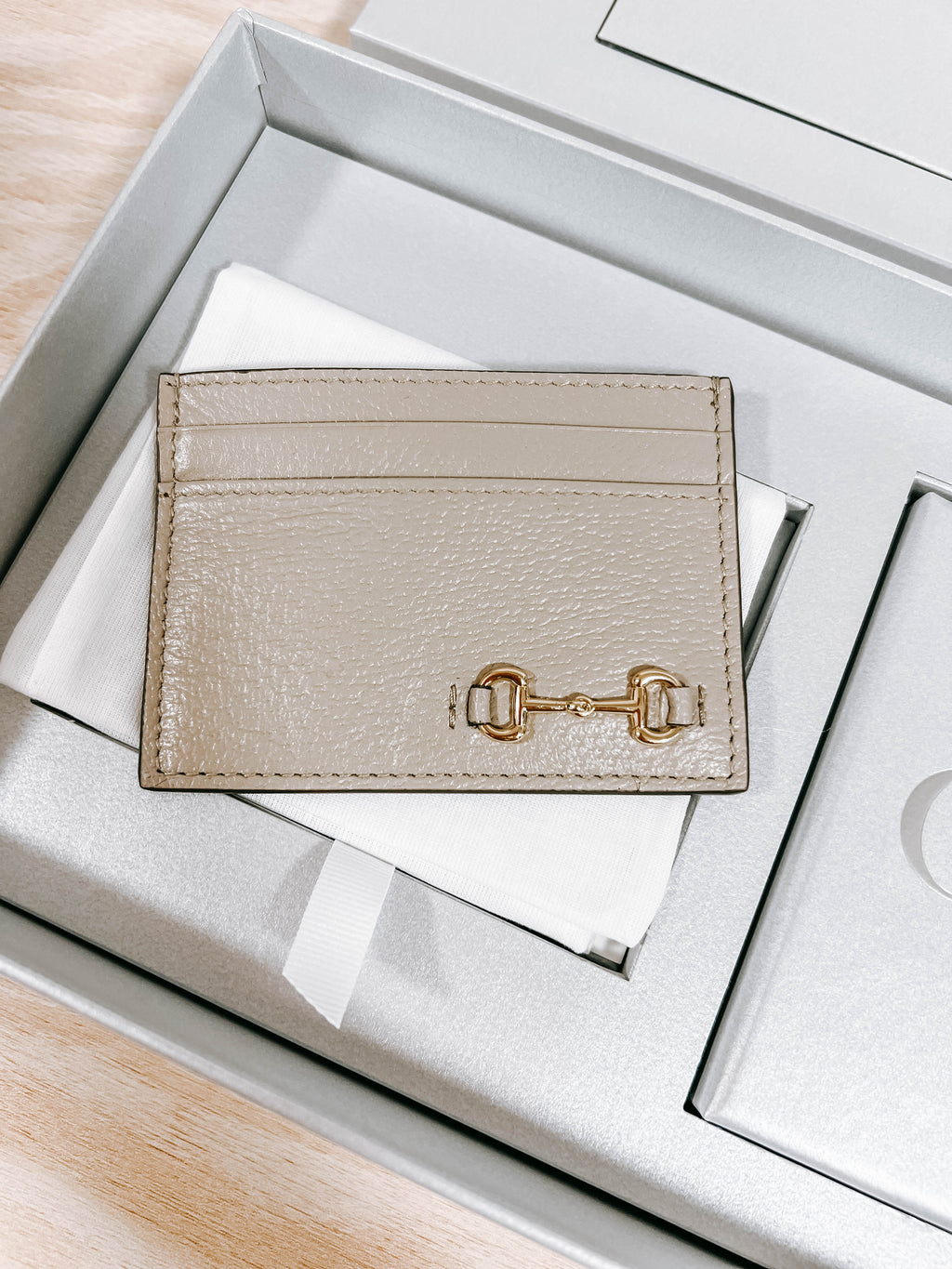 Pre-Owned Gucci Horsebit Card Holder Gift Set