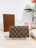 Pre-Owned LV Damier Ebene Porte Monnaie Tresor Wallet