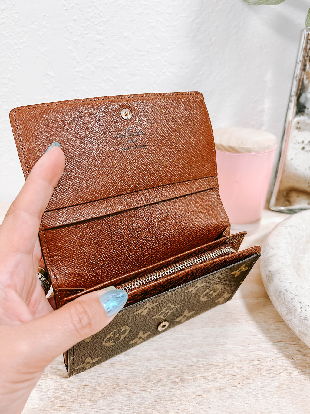 Pre-Owned LV Monogram Porte Monnaie Tresor Wallet