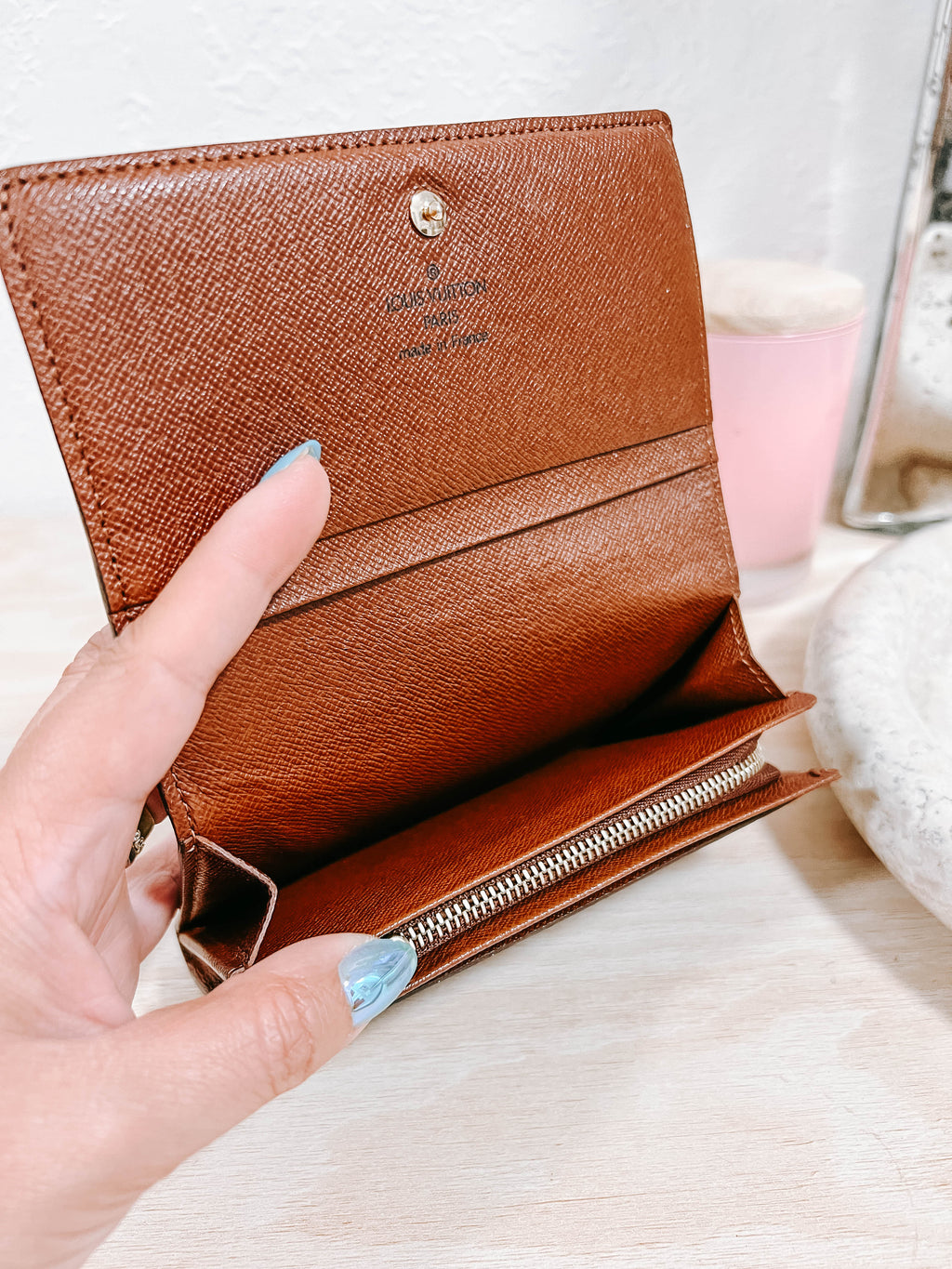 Pre-Owned LV Monogram Porte Monnaie Tresor Wallet
