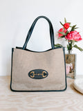 Pre-Owned Gucci Raffia Horsebit Tote Bag *Final Sale*