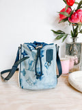 Pre-Owned LV Monogram Watercolor Sac Marin BB Denim