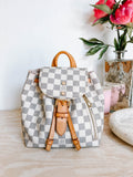 Pre-Owned LV Damier Azur Sperone BB Backpack