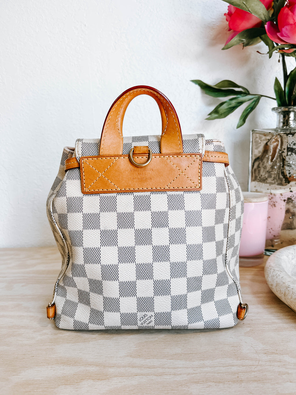Pre-Owned LV Damier Azur Sperone BB Backpack