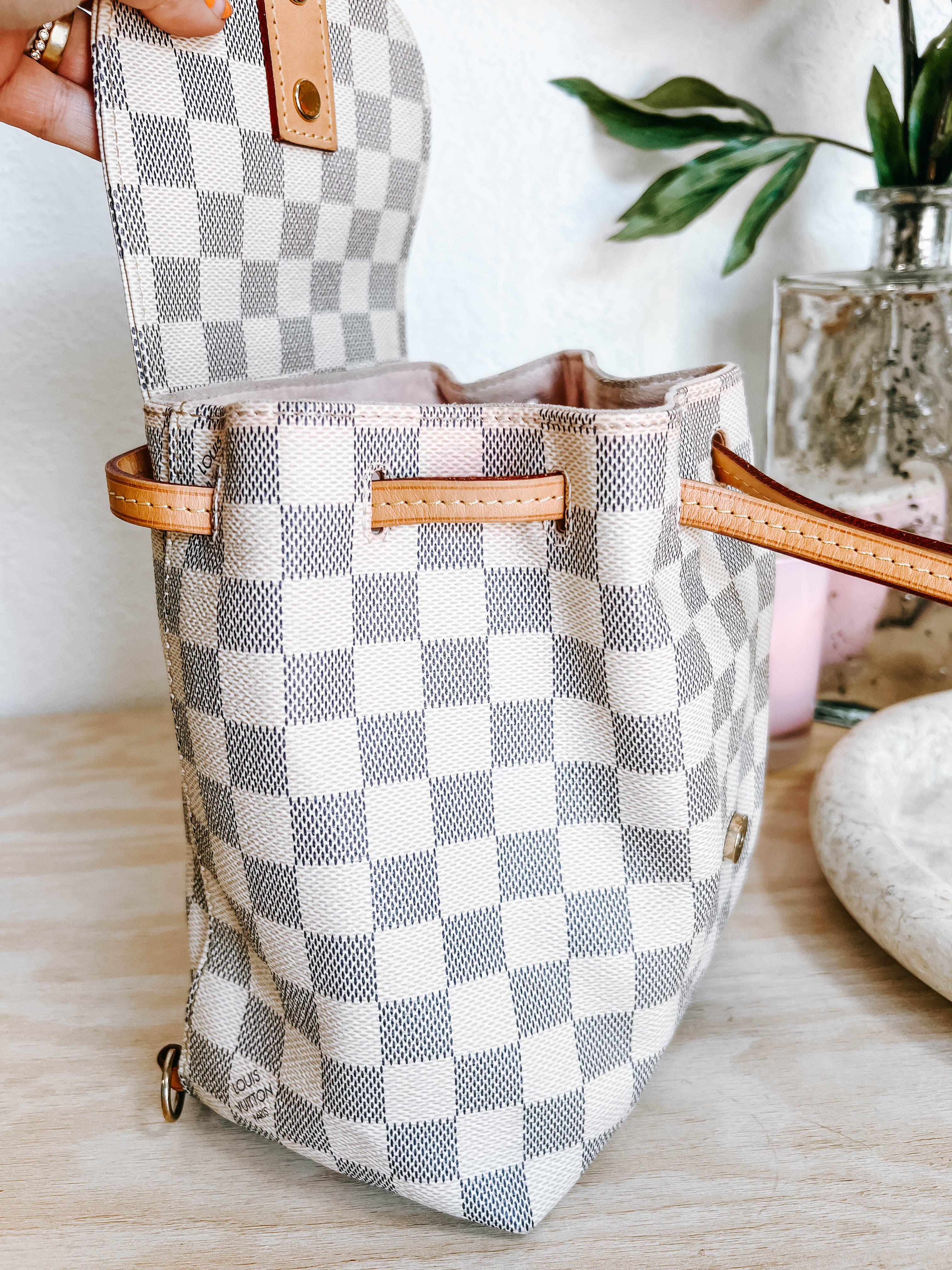 Pre-Owned LV Damier Azur Sperone BB Backpack