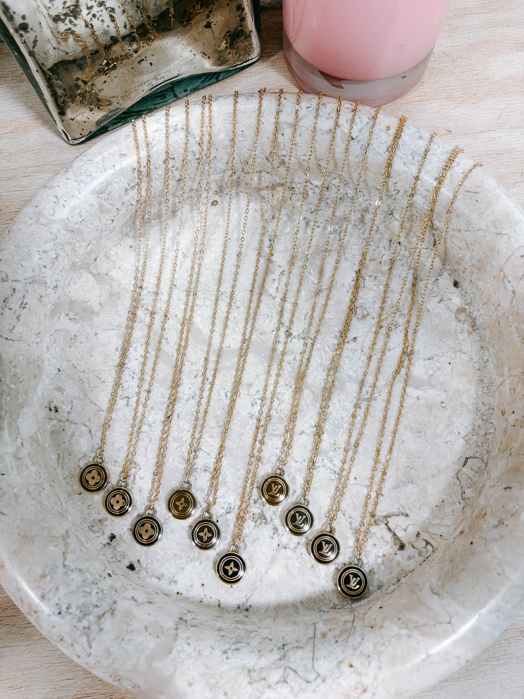 Upcycled LV Charm Necklaces *Final Sale*