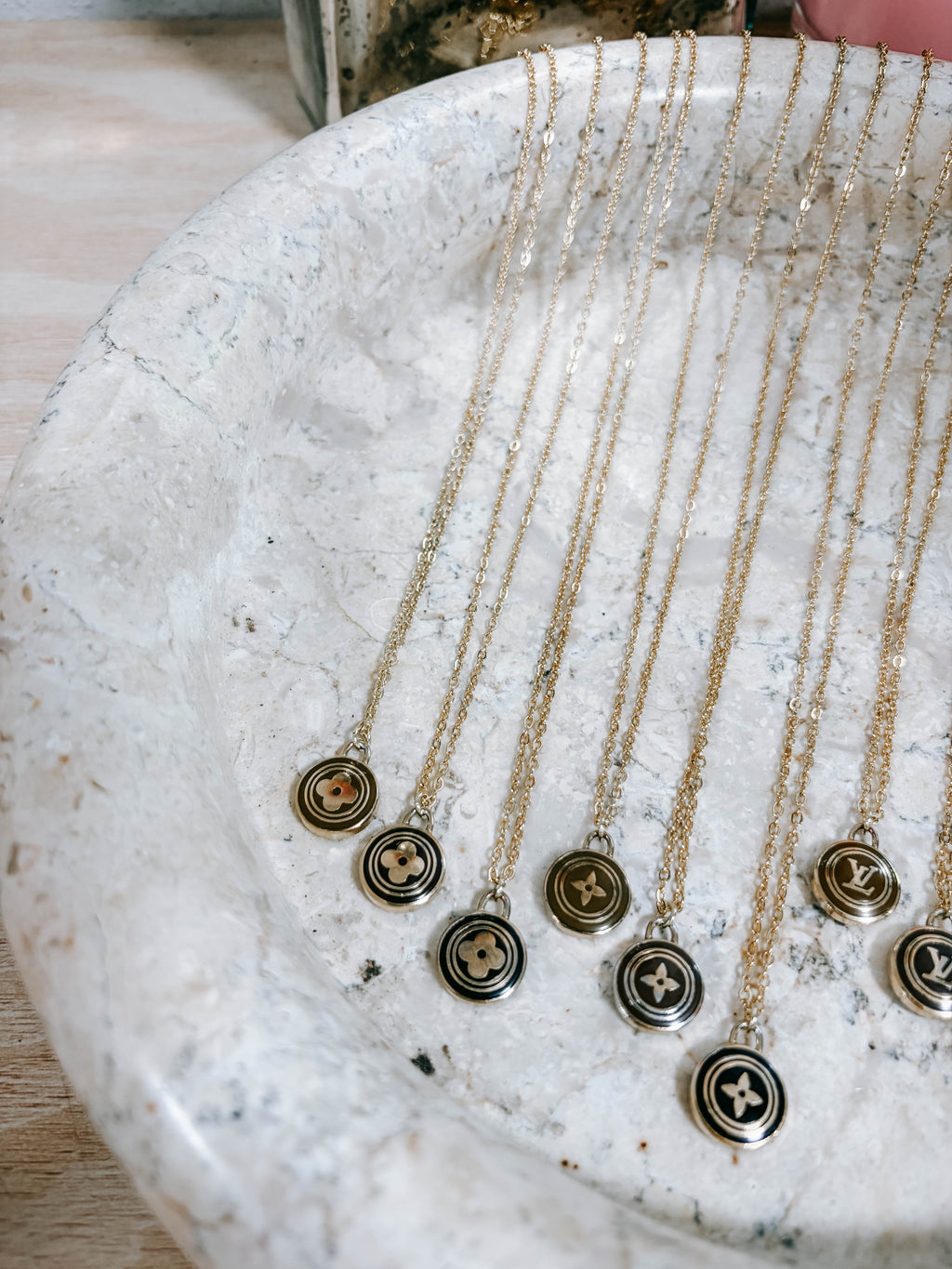 Upcycled LV Charm Necklaces *Final Sale*