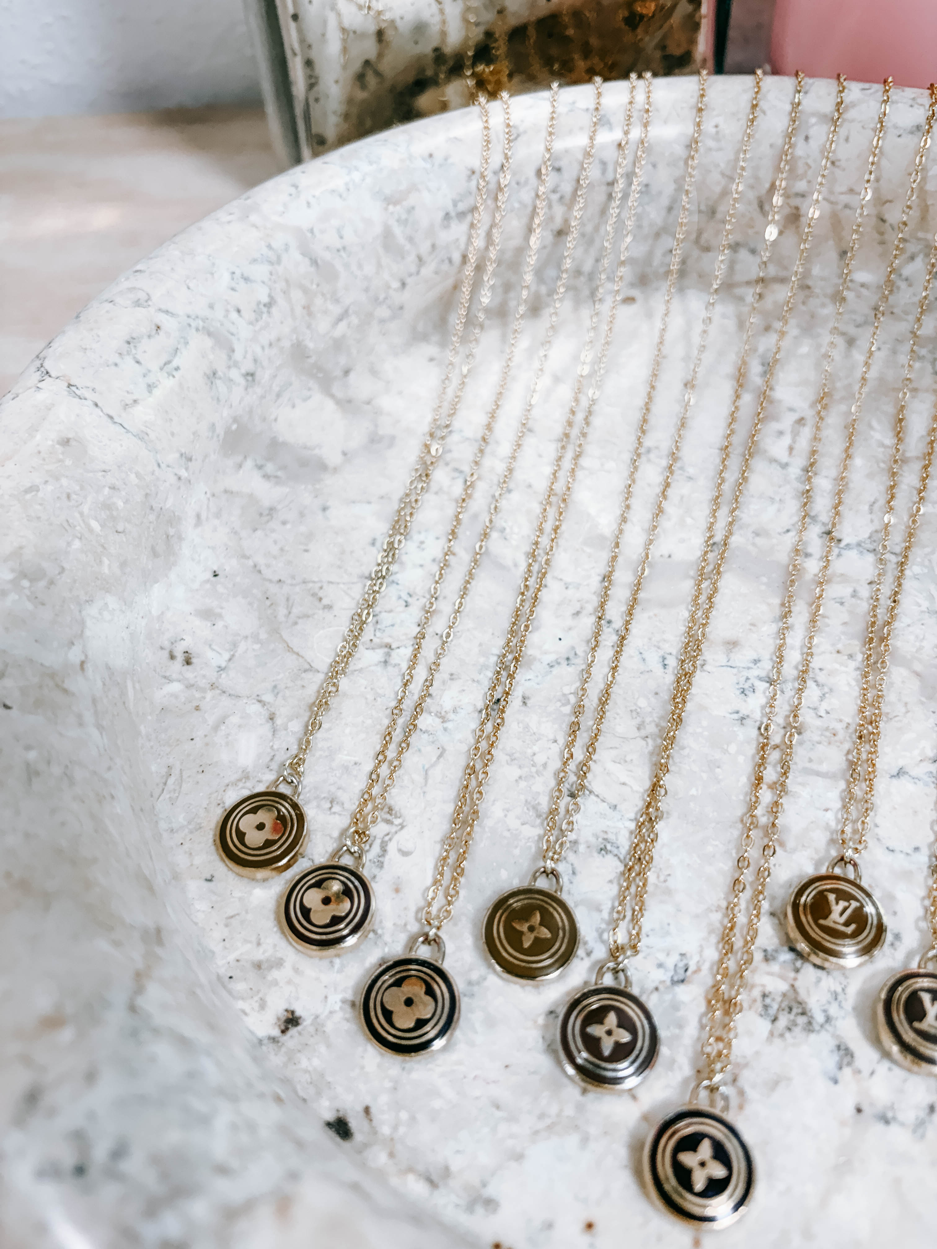 Upcycled LV Charm Necklaces *Final Sale*
