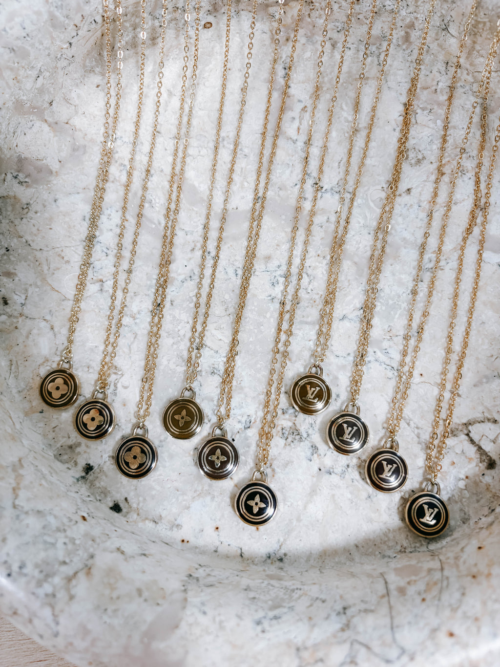 Upcycled LV Charm Necklaces *Final Sale*