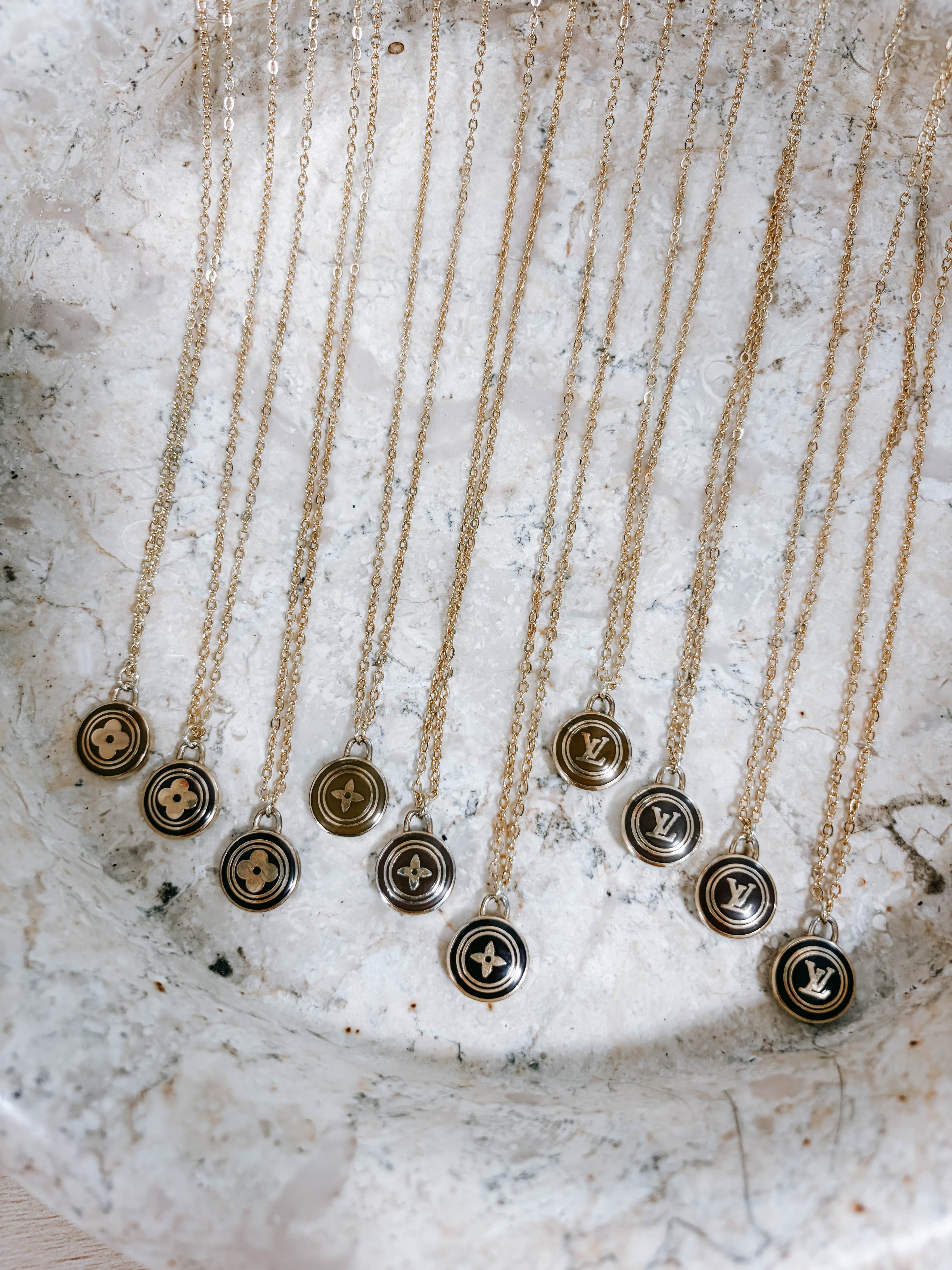 Upcycled LV Charm Necklaces *Final Sale*