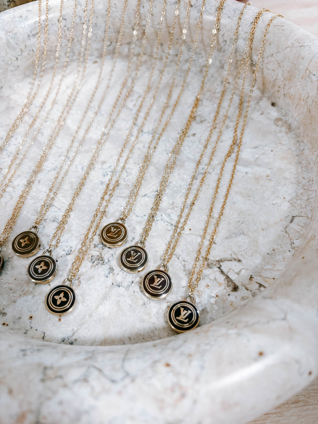 Upcycled LV Charm Necklaces *Final Sale*
