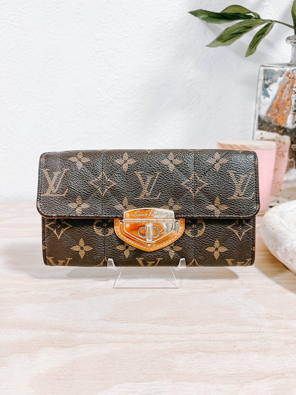 Pre-Owned Louis Vuitton Monogram Etoile Portefeuille Sarah Wallet