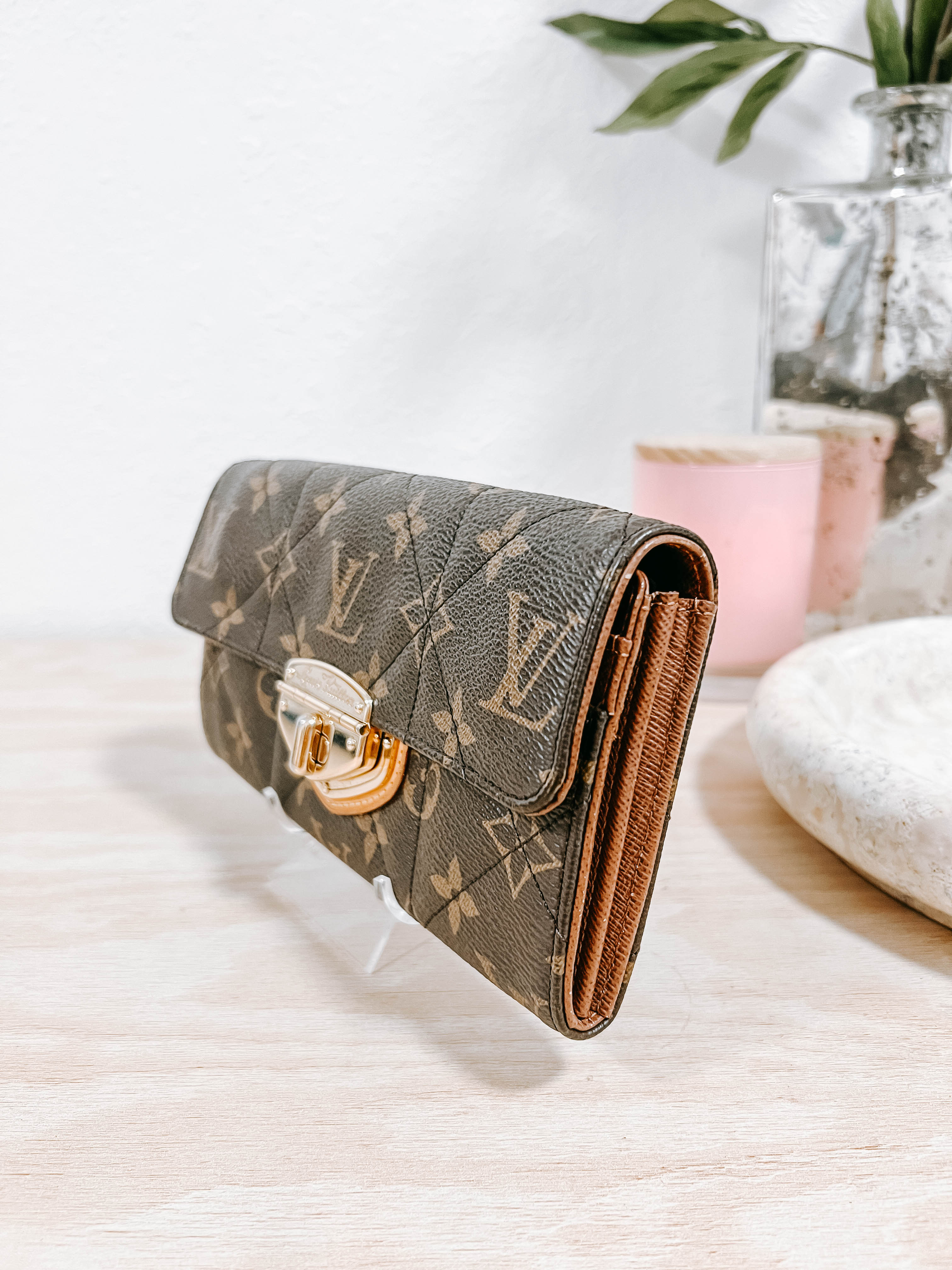 Pre-Owned Louis Vuitton Monogram Etoile Portefeuille Sarah Wallet