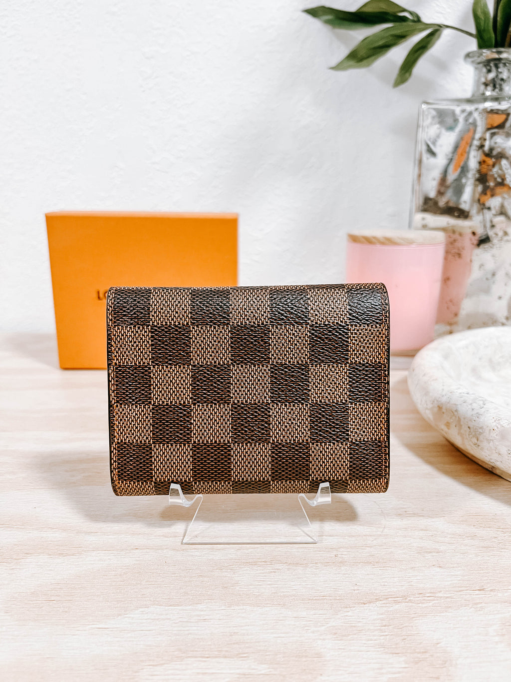 Pre-Owned Louis Vuitton Damier Ebene Victorine Wallet