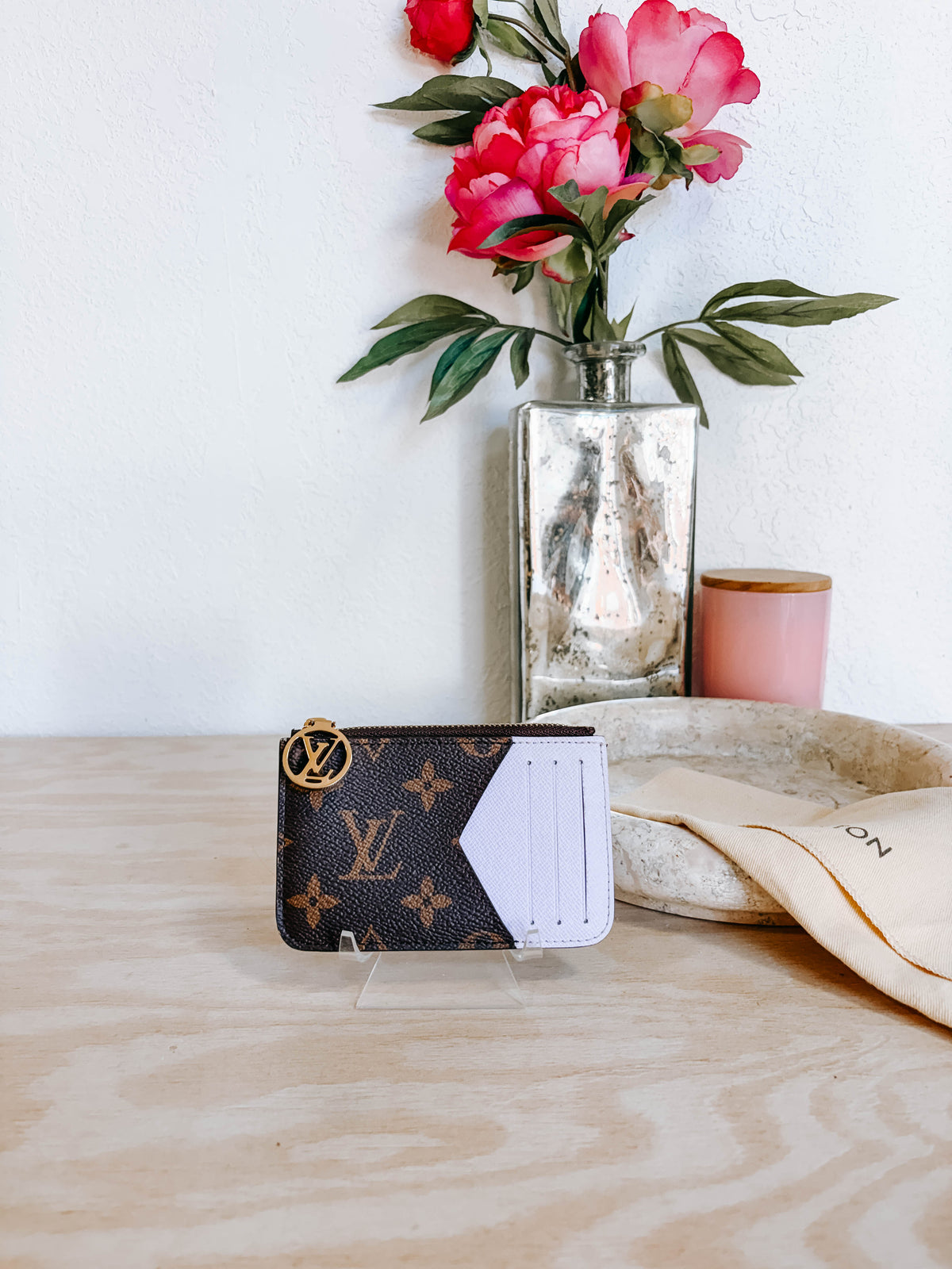 Pre-Owned Louis Vuitton Monogram Romy Purple Card Holder *Final Sale*