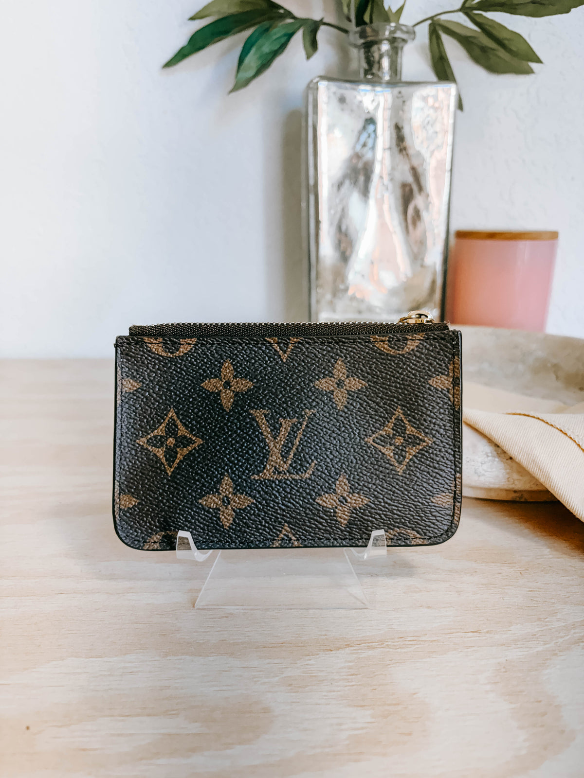 Pre-Owned Louis Vuitton Monogram Romy Purple Card Holder *Final Sale*