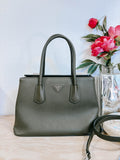 Pre-Owned Prada Saffiano Cuir Twin Lock Tote Bag *Final Sale*