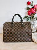 Pre-Owned Louis Vuitton Damier Ebene Speedy 30 Bandouliere *Final Sale*