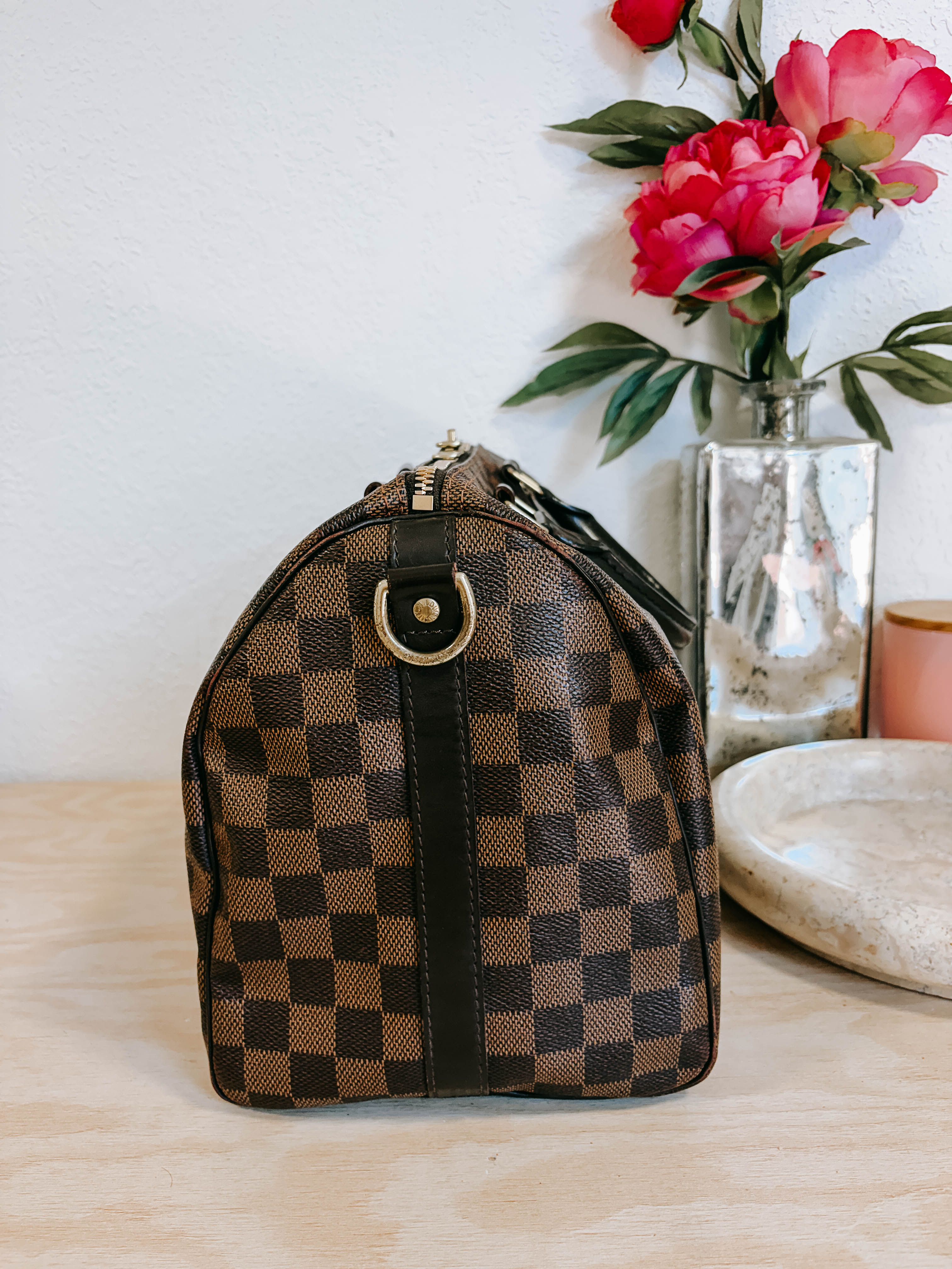 Pre-Owned Louis Vuitton Damier Ebene Speedy 30 Bandouliere *Final Sale*