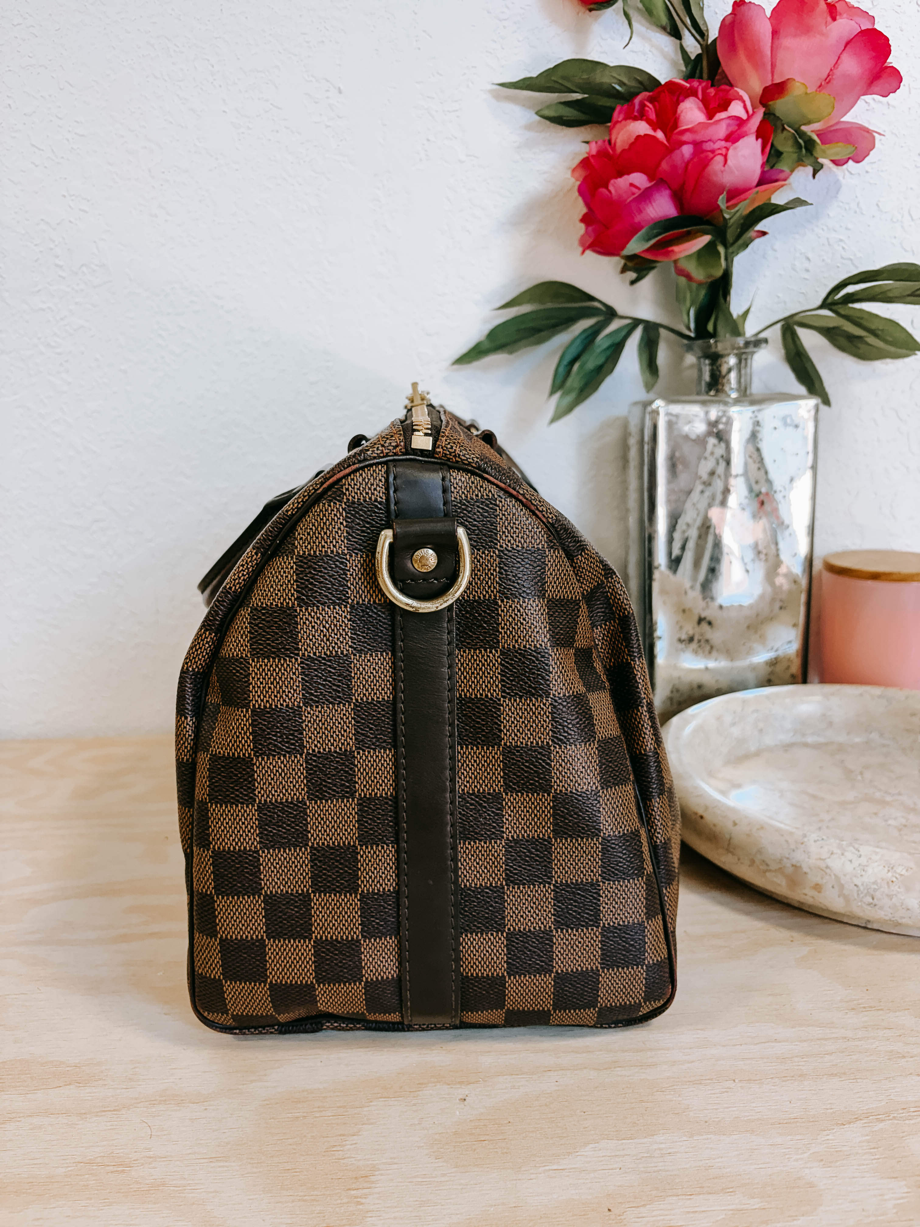 Pre-Owned Louis Vuitton Damier Ebene Speedy 30 Bandouliere *Final Sale*